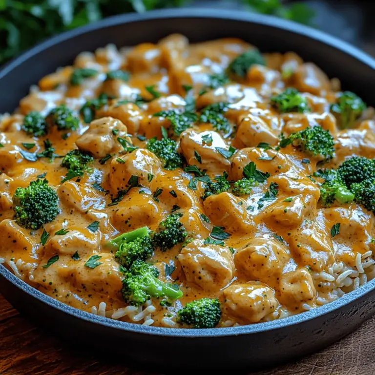 When it comes to weeknight meals, few dishes are as comforting and satisfying as the Creamy Chicken and Broccoli Rice Skillet Delight. This one-pan dish combines tender chicken, vibrant broccoli, and fluffy rice, all enveloped in a luscious cream sauce that brings the flavors to life. Not only is it a feast for the senses, but it's also designed to streamline your cooking process, making it an ideal choice for busy families and individuals alike.