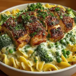 Creamy Chicken Alfredo with Broccoli & Peas: A Culinary Delight