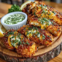 Crispy Baked Chicken Tenders with Zesty Dipping Sauce
