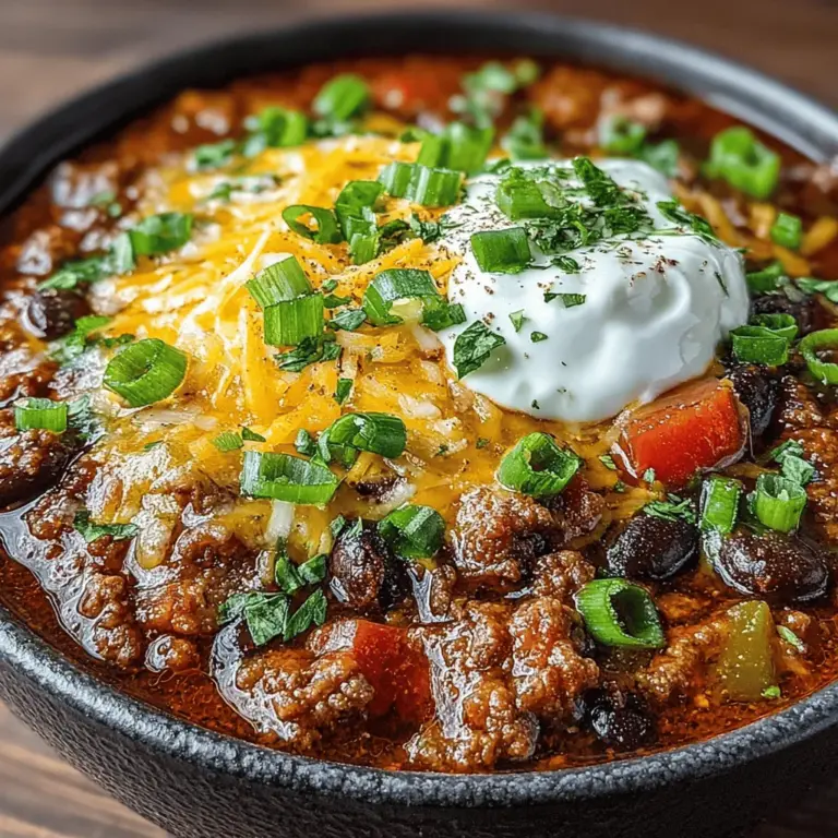 When the weather turns chilly or you’re simply craving a hearty meal, there are few dishes that can compete with a steaming bowl of chili. The Spicy Express Beef & Bean Chili is a perfect embodiment of comfort food: rich, flavorful, and satisfying, it warms you from the inside out. This recipe stands out not only for its robust flavor but also for its speed and simplicity, making it an ideal choice for busy weeknights or impromptu gatherings with friends.