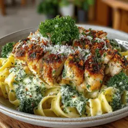 Creamy Chicken Alfredo Delight with Broccoli